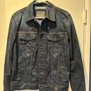 Guess Woman Dark Blue Denim Jacket